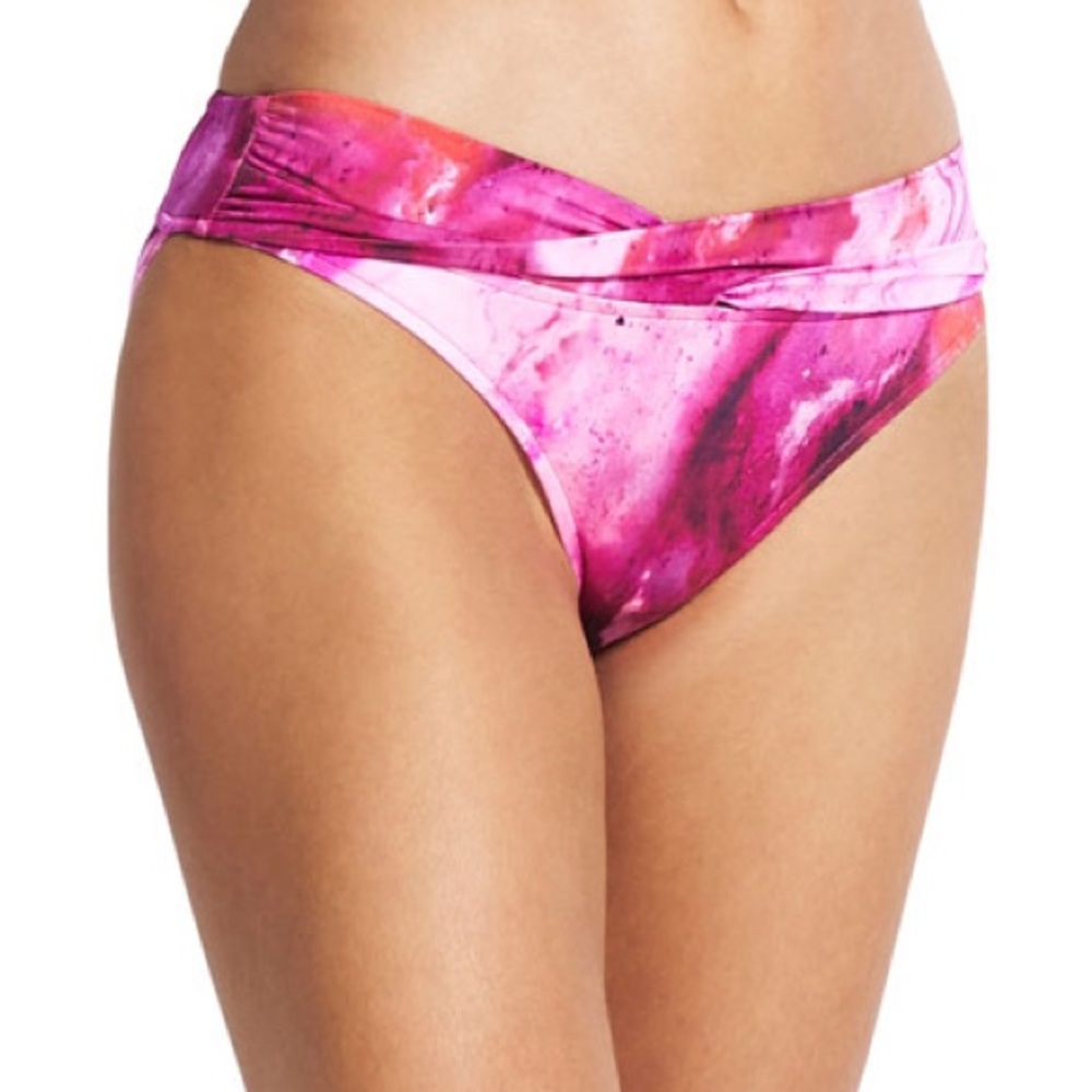 NWOT SEAFOLLY Twist Band Hipster Bikini Bottom Size 6 Z297